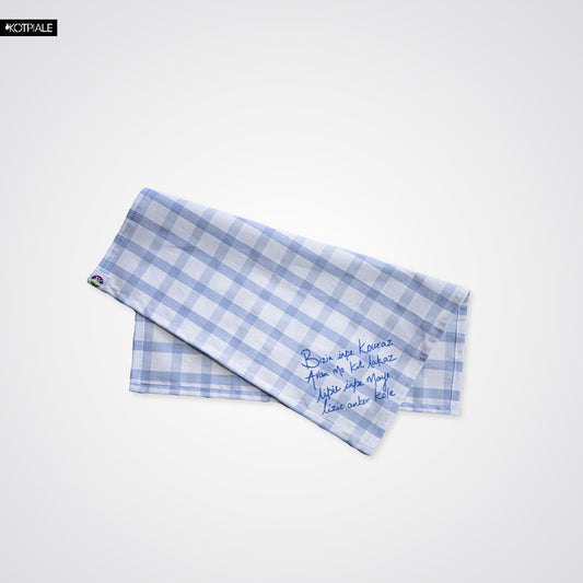Handkerchief | Check Blue