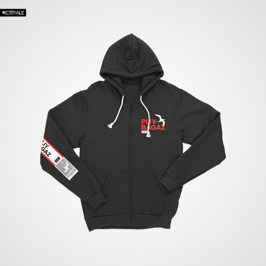 Zip Through Hoodie  | Pliy Bagaz