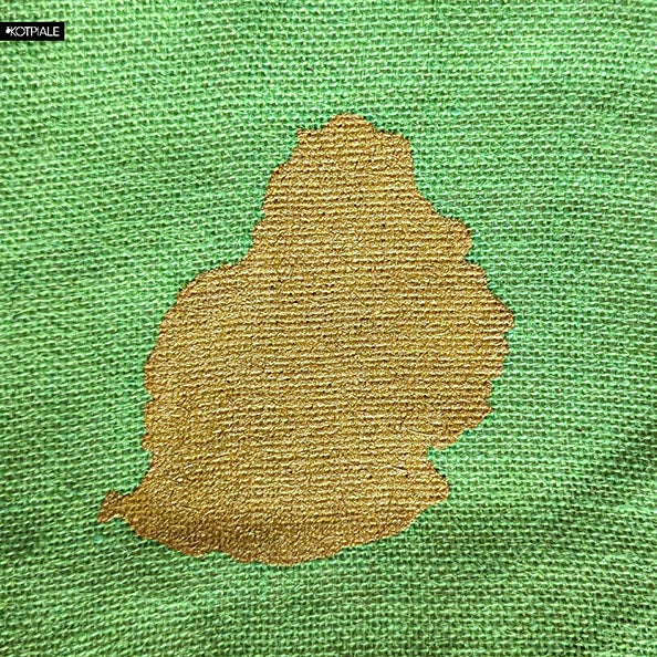 Pouch | Jute | Mauritius Map