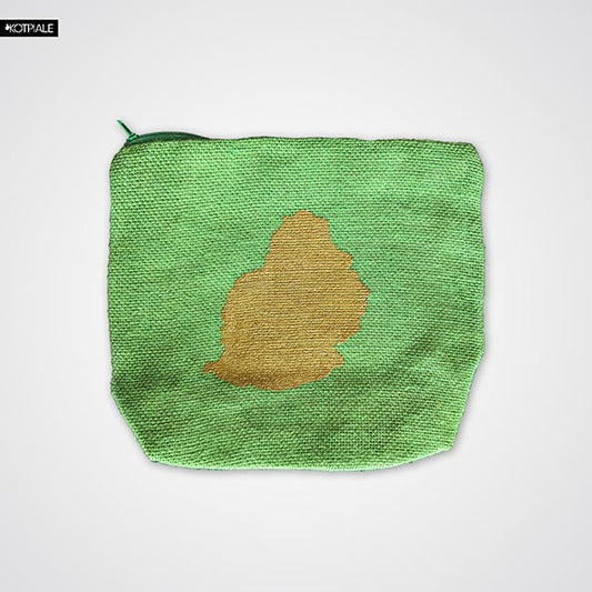 Pouch | Jute | Mauritius Map